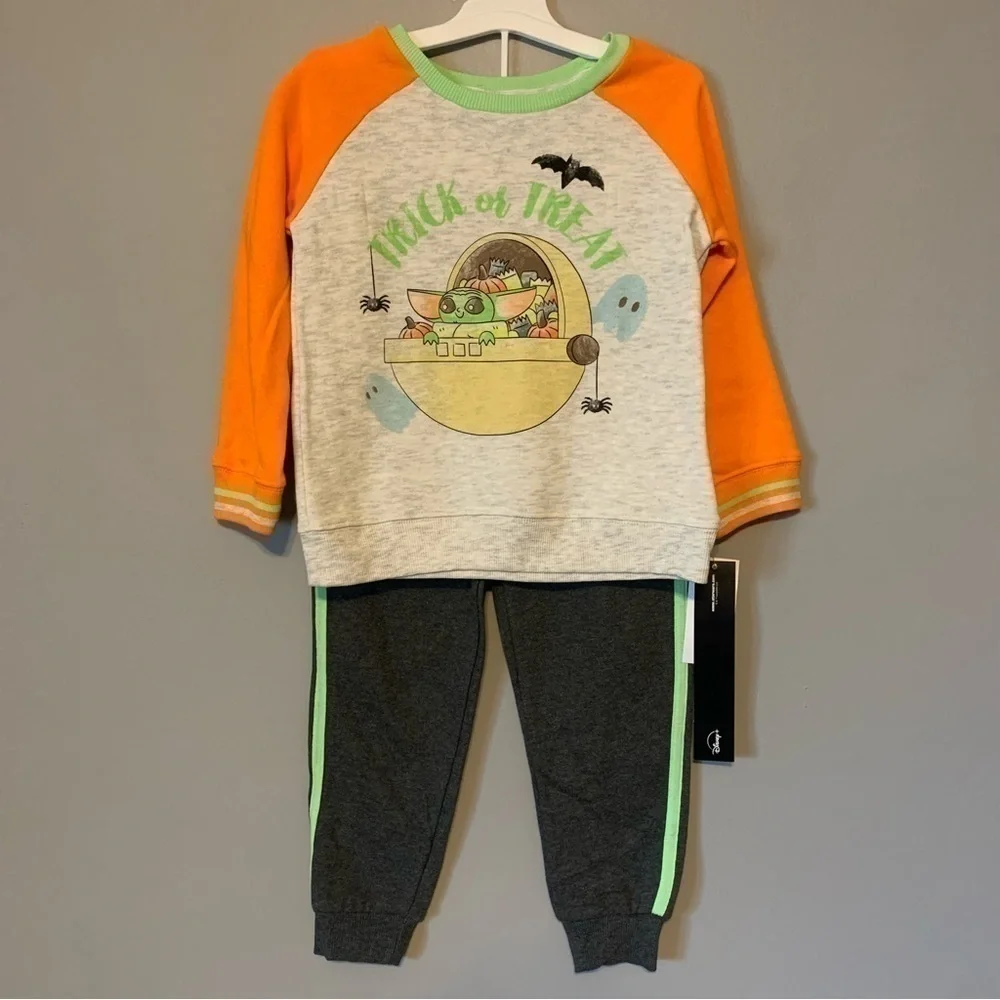 NWT. STAR WARS Baby Yoda 2Pc Halloween Set